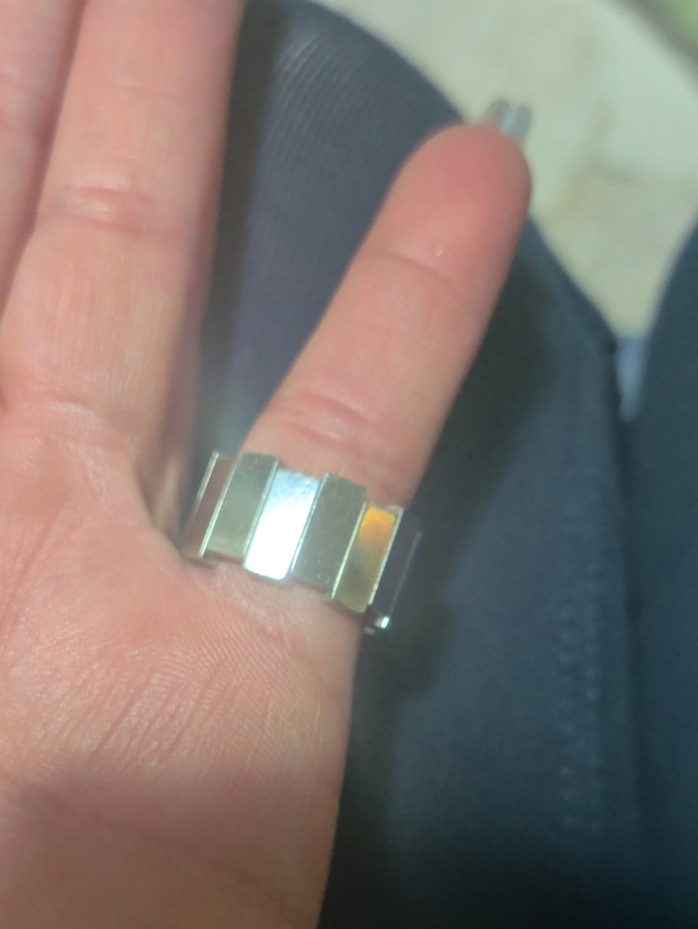 Authentic Swarovski Tactic Ring In Medium Discontinued Item - Picture 2 of 6